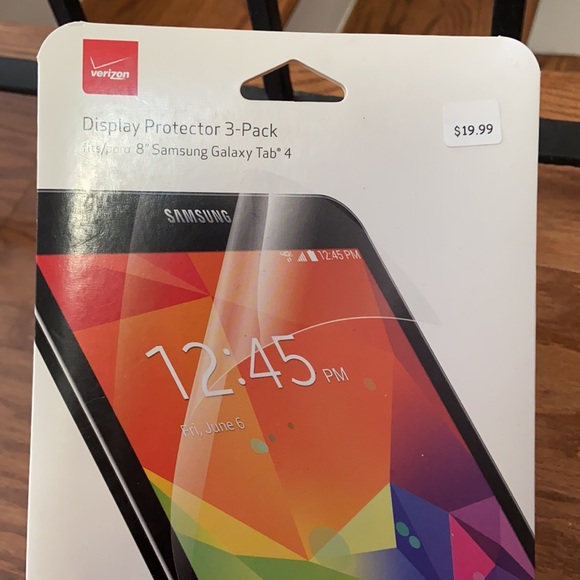 Verizon Display Protector 3-Pack for 8” Samsung Galaxy Tab 4 - Picture 3 of 4